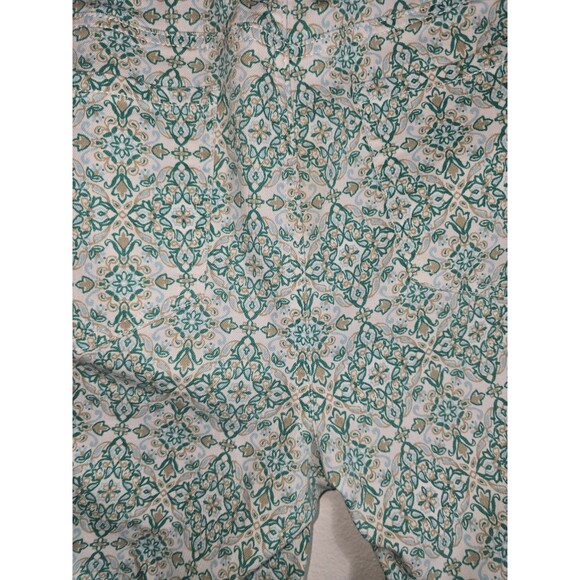 NYDJ for Chico’s Lift Tuck Skinny Pants Women’s 8 Aqua Tan Boho Print –... - Picture 7 of 10